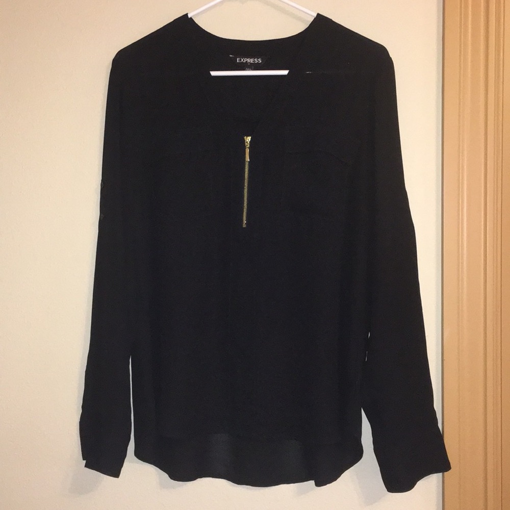 Express Zip Front Blouse